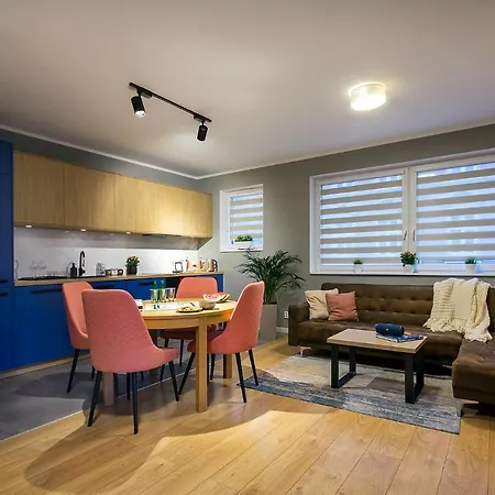 Apartament W&k - Blue - Klimatyzacja, Fv Vat, Parking W Garażu, Blisko Dworca I Centrum, Wi-fi